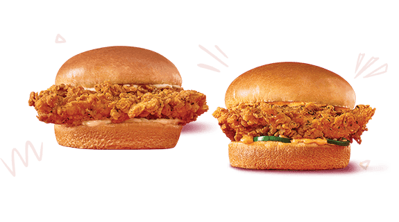 Jollibee Chicken Sandwiches in Original and Spicy
