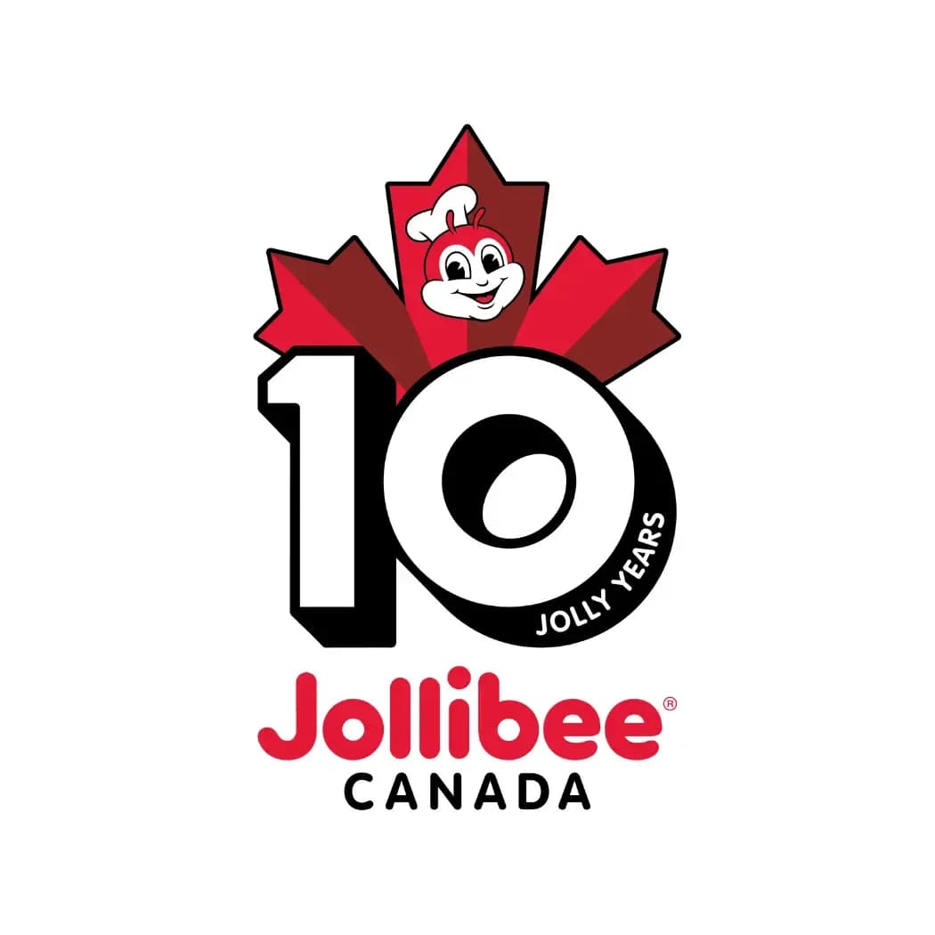 Jollibee Canada 10th Anniversary Logo