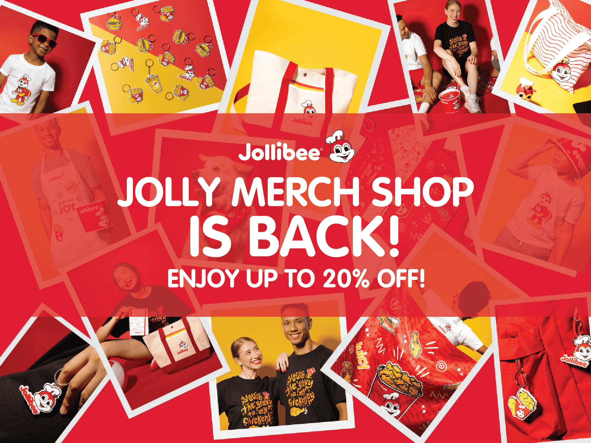 Jolly Merch Shop is back! Enjoy up to 20% off!